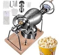 MáQuina para Hacer Palomitas de MaíZ con Aire Caliente, MáQuina para Hacer Arroz Inflado de Alta PresióN, Mini MáQuina para Hacer Palomitas de MaíZ de Encimera con ManóMetro(200ml)