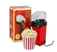 Máquina Para Hacer Palomitas de Maíz Eléctrica 1200 W Automática con Aire Caliente Acero Inoxidable Saludable Sin Aceite Calentamiento Uniforme Un Toque Visible Fiestas en Casa Niños