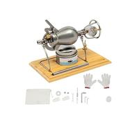MáQuina para Hacer Palomitas de MaíZ, MáQuina Tradicional China Vintage para Hacer Palomitas de MaíZ, Amplificador Manual de Granos de Acero Inoxidable(400ML)
