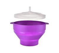 Máquina Para Hacer Palomitas De Maíz Para Microondas - Máquina Para Hacer Palomitass De Maíz De Silicona Resistente Al Calor Con Tapa, Tazón Plegable Para Hacerr Palomitas De Maízz Para Microondas |