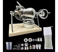 Máquina para hacer palomitas de maíz tradicional china, mini olla de palomitas de maíz de acero inoxidable, máquina de palomitas de maíz manual, cañón de palomitas de maíz para la diversión de la fies
