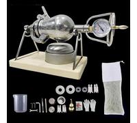 MáQuina para Hacer Palomitas de MaíZ Tradicional China Vintage, Manual, Amplificador de Granos de Palomitas de MaíZ, de Acero Inoxidable, para Navidad, para Amigas(520ML)