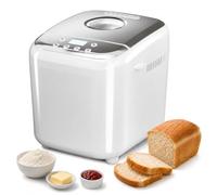 Máquina para hacer pan, capacidad de 2.2 lb, temporizador 15 horas | Máquina automática de pan, amasa y hornea panes, 3 tamaños, para cocinas caseras