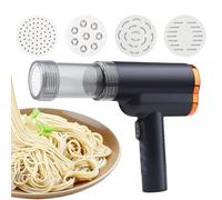 Máquina para Hacer Pasta Eléctrica | Elaborador Automático de Pasta | Mezcladora Portátil con 5 Accesorios Inalámbrica para Cocinar Pizza y Preparar Verduras en Casa