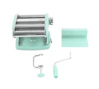 Máquina para hacer pasta manual de acero inoxidable, prensa de fideos multifunción para el hogar con 6 niveles ajustables para chefs profesionales y cocineros caseros. (Copa de succión 2 cuchillos)
