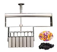 Máquina para hacer perlas de tapioca, dispensador de acero inoxidable con 10 agujeros para postres caseros y té de burbujas, perfecto para bolas de taro y golosinas de tapioca