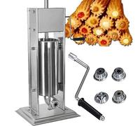 Máquina para hacer rellenos de churros de 5 l, fabricante de churros manual comercial, máquina de llenado de mermelada de churros de frutas latinas comercial, máquina de churros de alta resistencia