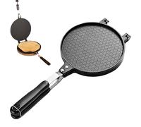 Máquina para hacer rollos de huevo de 6, 7 pulgadas de diámetro..Máquina para hacer conos de gofres antiadherente, prensa para tortillas resistente al calor con mango para cono de helado, magdalenas