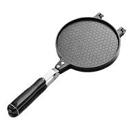 Máquina para hacer rollos de huevo, máquina para hacer conos de gofres antiadherente, prensa para tortillas resistente al calor para pizza de magdalenas con cono de helado (6, 7 pulgadas)