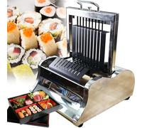 Máquina para hacer sushi, molde de rollo de sushi de 12 segmentos, solo 2 pasos, hoja afilada de acero inoxidable, fácil de usar para bricolaje de cocina
