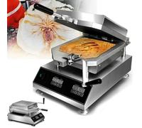 Máquina para hacer Tako Senbei de gambas recién hechas, máquina para hacer pasteles fósiles de mariscos, sartén para panqueques antiadherente de 2800 W, temperatura ajustable, para cafeterías,