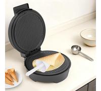 Máquina para hacer waffles de 1200 W con control de temperatura y revestimiento antiadherente redondo