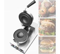 Máquina para hacer wafles, prensa eléctrica para hamburguesas, comercial, antiadherente, para hacer wafles, rellena de helado, para uso doméstico, cocina, desayuno y refrigerio.