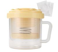 Máquina para hacer yogurt - Colador de yogur con tapa - Kit con malla fina para uso doméstico, de queso, alimentos, cocina casera