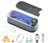 Máquina para la limpieza de joyas por ultrasonidos, máquina profesional para la limpieza sónica con un solo botón, utilizada para gafas, joyas, anillos, plata, collares, pendientes, relojes
