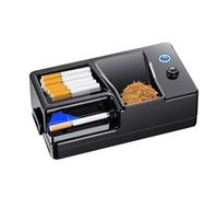 máquina para liar cigarrillos, 8mm Rechargeable Electric Cigarette Machine, Infrared LED Smart Induction, Automatic Portable Filling(Black)
