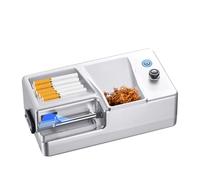 máquina para liar cigarrillos, 8mm Rechargeable Electric Cigarette Machine, Infrared LED Smart Induction, Automatic Portable Filling(Silver)