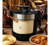 Máquina Para Machacar Ñame De 6 Litros, Procesador Automático De Alimentos De 1000 W, Cuerpo De Acero Inoxidable 304 Y 16 Programas Preestablecidos Inteligentes, Resultado Uniforme Y Sedoso