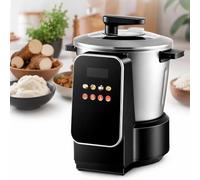 Máquina Para Machacar ñame,Procesador De Alimentos De Acero Inoxidable | 900W,con Temporizador,Acero Inoxidable,Capacidad De 6 L,Pantalla Táctil LED para Prepare Diversas Delicias Locales