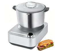 Máquina para Masa, Mezcladora Eléctrica De Masa Y Harina con Función De Fermentación Termostática, Recipiente De Acero Inoxidable Y Temporizador, Diseño Desmontable, Amasadora Rápida En 15 Min 5.5L