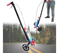 Máquina para Pintar Líneas,Herramienta para Marcar Canchas De Baloncesto,Herramienta De Dos Ruedas para Marcar Pisos con Empuje Manual,para Dibujar Líneas Rectas,Curvas Y Círculos+