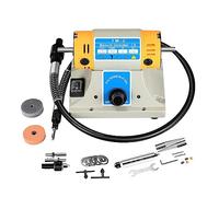 Máquina para pulir joyas, Máquina pulidora de gemas de roca for joyería, pulidora de torno de banco, pulidora eléctrica de 350W for joyería, amoladora de roca, máquina de molienda(Plug(1typeC-1USB))