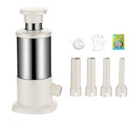 Máquina para rellenar salchichas, manual de uso grande, herramienta de cocina - manual para rellenar carne en casa, para barbacoas Bratwusrst, vacaciones, preparación de charcutería