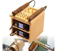 Máquina para ribetear y plegar cuero, plancha eléctrica de calor con 14 puntas para marroquinería, rayado, ranurado, prensado y sellado de bordes en caliente.,Double