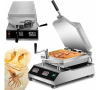 Máquina para tartas de mariscos de 2800 W, control inteligente de temperatura, para hacer gambas Tako Senbei, versátil para crepes y tortitas para uso comercial