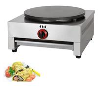Máquina para tortillas Style1 profesional, para tortitas, tortitas, tortitas de Gas, tortitas profesionales, de 40 cm de diámetro, con placa antiadherente, para Tortilla [clase energética A]