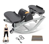 Máquina paso a paso compacta para fitness en casa, paso lateral de bajo impacto con pantalla digital, se dirige a rodillas, articulaciones, piernas, glúteos y abdominales