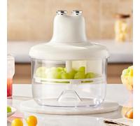 Máquina peladora automática de uvas, máquina peladora automática multifuncional de fruta, cuchillas de tan solo 1,2 mm de grosor, modo de pelado dual, recargable por USB, para frutas pequeñas, cocina
