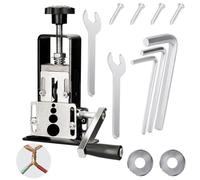 Máquina peladora de cables, manual o eléctrica, peladora de alambre de cobre con 2 cuchillas, 9 accesorios, para cables de 1 a 25 mm, se puede utilizar para reciclar chatarra de cobre