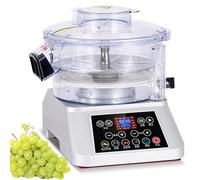 Máquina peladora eléctrica de uva, pelador de tomate cherry, control LCD inteligente, removedor de piel comercial, capacidad de 500 g, rotación hacia adelante/atrás para un pelado eficiente