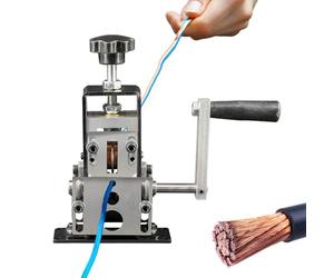 Máquina peladora manual Peladora de alambre con manivela o taladro alimentado para cables de cobre y chatarra