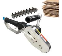 Máquina peladora neumática de cartón, herramienta de corte de bordes de papel de desecho industrial, cadena de acero de aleación, pelador de residuos resistente para una eliminación eficiente de cajas