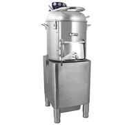 Máquina Peladora Patatas Maquina Pelar Patatas Uso Comercial Doméstico Capacidad 20kg Producción 190kg/Hora Motor 950W Temporizador Sistema Arranque Parada Papel de Revestimiento Abrasivo