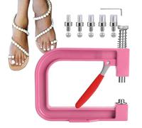 Máquina Perforadora de Perlas,Prensadora Manual De Perlas Y Piedras De Estrás Para Artículos Decorativos En Tela Y Metal | para Bisutería Hecha a Mano, Decoración de Complementos y Vestidos para Bodas