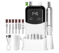 Máquina perforadora de uñas, Lima de uñas eléctrica de 45000 RPM, pulidora de uñas profesional, recargable, de bajo ruido.