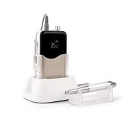 Máquina perforadora de uñas profesional, Motor Sin Núcleo, recargable, inalámbrica, 65W, 35000RPM, for uso en salón(Gold set)