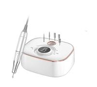 Máquina perforadora de uñas, Taladro eléctrico de uñas de 35000 RPM for manicura, taladro profesional, lima de uñas inalámbrica.(Bianco)