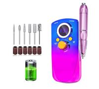 Máquina perforadora de uñas, Taladro eléctrico for uñas de 35000 RPM, recargable, con lima de uñas de bajo ruido(Blauw)
