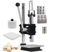 Máquina perforadora manual para píldoras, tabletas, fabricación de dulces, presión ajustable, 2 moldes y cabezal de perforación, extractor incluido