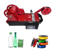 Máquina plástica del filamento de la botella, máquina extrusora del | Máquina plástica del filamento de la botella, control de temperatura digital y velocidad ajustable para el hogar(red)