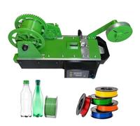 Máquina plástica del filamento de la botella, máquina extrusora del | Máquina plástica del filamento de la botella, control de temperatura digital y velocidad ajustable para el hogar(green)