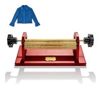 Máquina Plegadora de Fruncido Ajustable, Herramienta de Costura Profesional con 47 Posiciones de Aguja, 24 Filas de Pliegue, Espacio entre Agujas de 0,5 cm, Pliegues Uniformes(Red)