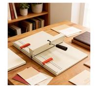 Máquina plegadora de papel Manual, herramienta de puntuación de plegadora de carpetas de papel, for puntuación de libros de tarjetas de papel, folletos de tarjetas de felicitación(460)
