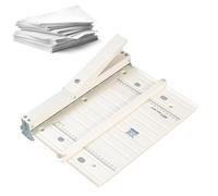Máquina plegadora de papel manual, máquina plegadora de papel, ajuste preciso con escalas duales, adecuada para hojas A3 A4, oficinas en el hogar, imprentas comerciales y uso estudiantil