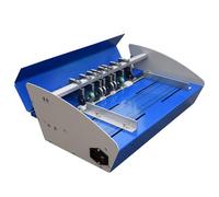 Máquina plegadora eléctrica multifunción, máquina plegadora de 520 mm con 2 bloques ajustables, cortador de papel para fotos de libros de oficina