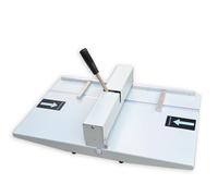 Máquina plegadora manual, máquina de doble uso con sangría de línea punteada de 340 mm, máquinas plegadoras de tarjetas con profundidad de pliegue ajustable para documentos, tarjetas, fotos, invitacio